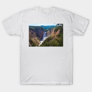 Yellowstone Waterfall Painting T-Shirt